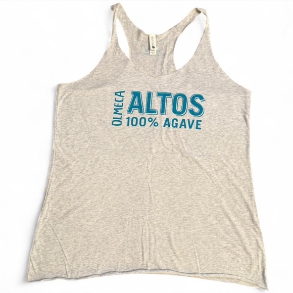 Women's Tequila “Altos” Gray Racerback Tank Top. XL - Picture 1 of 4